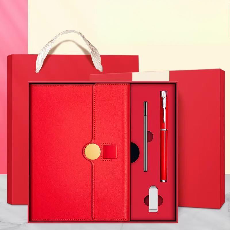 red four-piece set