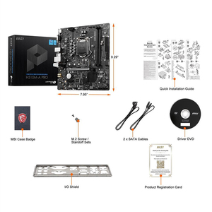 Msi H510M-Aプロproseriesマザーボードmatx回/10th世代インテルコアLGA1200 DDR4 pcie 4 m.2スロットusb 3.2 sata 6ギガバイト/秒2.5グラムlan - Product Image 6