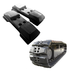 Mini escavatore cuscinetto in gomma scarpa sottocarro piastra in gomma cingoli per escavatori - Product Image 1