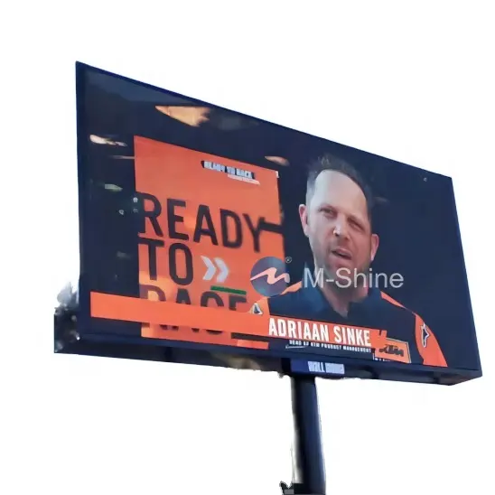 M-SHINE P8 наружный светодиодный рекламный щит с экраном 8 мм фиксированный видео настенный баннер доска знак