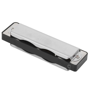 10 Hole Harmonica Blues C Key Harp Wind Musical Instrument Beginner Practice AM 20DBlack