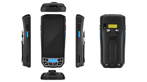 Escáner de código de barras Industrial PDA resistente Android 13 4G de 5 pulgadas, teclado de teléfono, almacén WiFi 1D 2D QR 1D 2D RFID UHF, Stock móvil