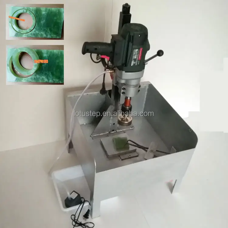 Máquina LS-701-B hacer brazaletes de Jade, máquina de perforación corporal automática