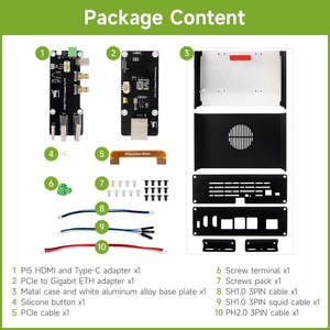 Kit Mini-Computer multifunzione All-in-One Aismartlink WAVESHARE, compatibile con Raspberry Pi 5 - Product Image 2