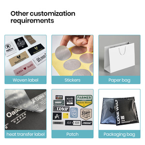 Etiqueta de ropa de papel Kraft de alta calidad Logotipo impreso Reciclable Personalizar su propio logotipo Tamaño libre Cadena gratis ofrecida para ropa - Product Image 5