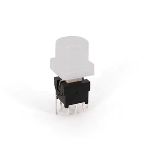 Honyone serie TS6-A tonda Top da 10mm con LED 6 + 2 Pin con attacco PCB Mini interruttore a pulsante - Product Image 1