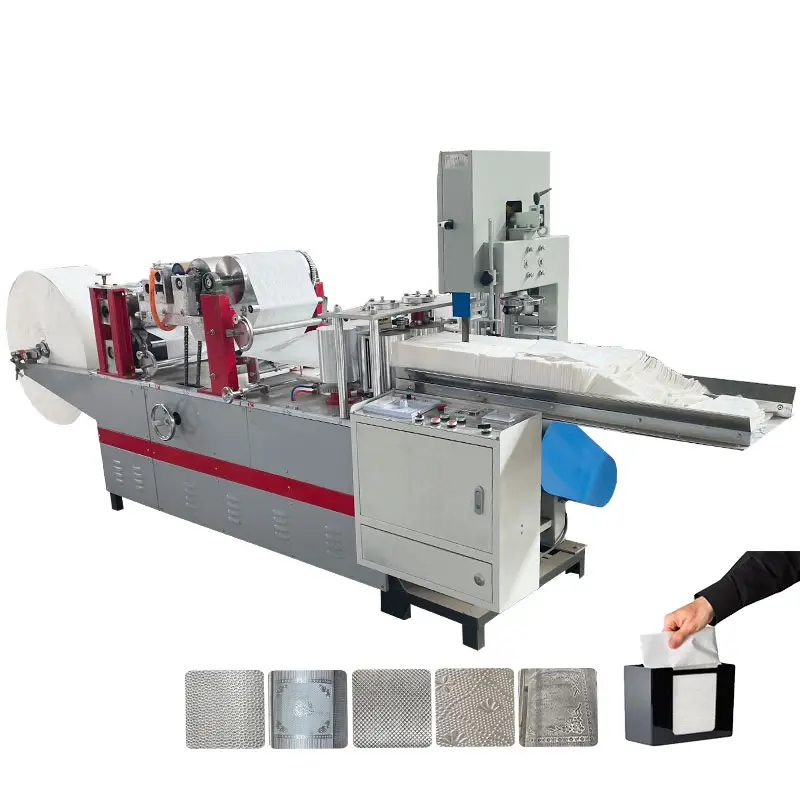 Máquina de servilletas de mesa de dos colores, máquina de servilletas, equipo para la producción de servilletas