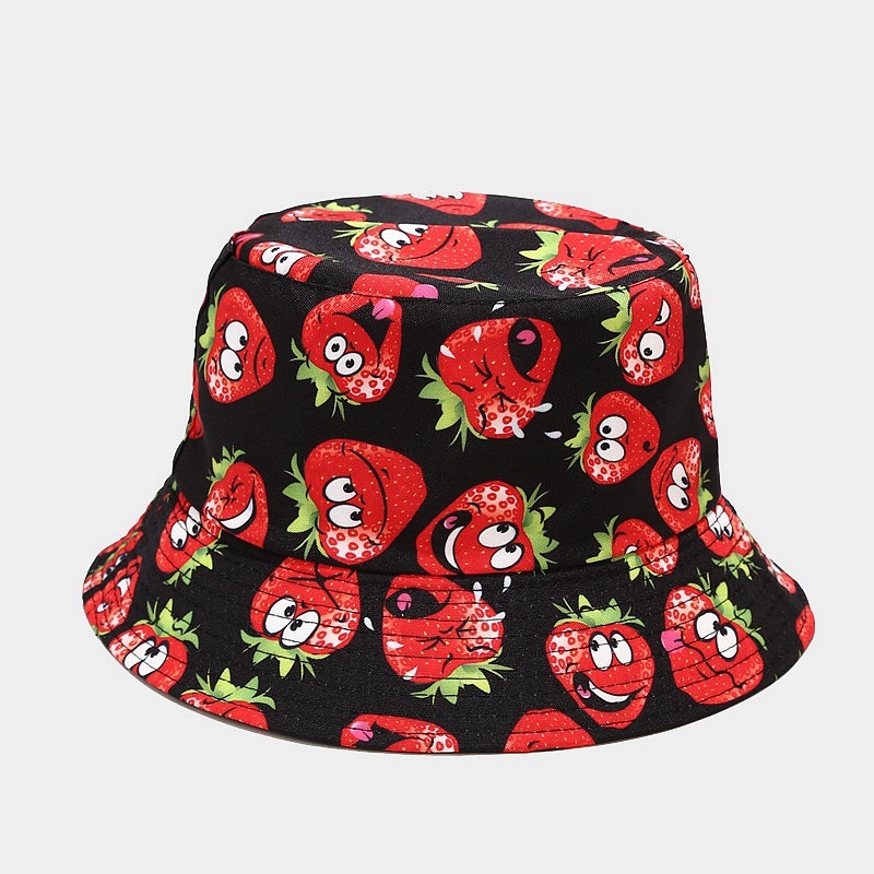 Strawberry Print (Black)