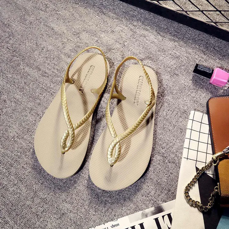 2021 Summer Women Sandals Shoes Outdoor Slides Slippers Custom Design Rubber Beach Flip Flops