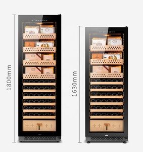 JiuFu Home 2 in 1 <strong>Humidor</strong> Wine Cabinet Electric Cigar <strong>Humidor</strong> Humidity Control Automatic <strong>Humidor</strong> - Product Image 1