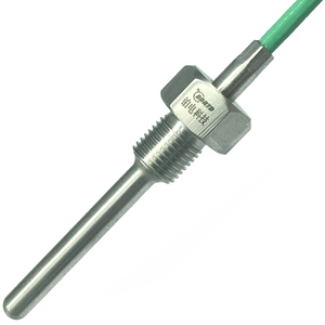 Ventas directas de fábrica Instalación roscada de alta precisión Resistencia de platino Sensor de temperatura PT100 - Product Image 1