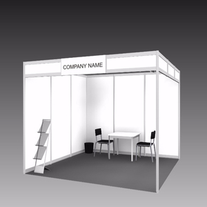 Estructura de stand del sistema R8/Octonorm, Exhibition Shell Schene Booth 3X3 para Feria y evento, proveedor de estructura de stand justo - Product Image 1