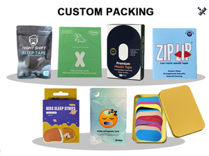 Özel etiket ağız solunum şeritleri daha iyi burun solunum uyku ağız bant uyku daha az ağız solunum - Product Image 6