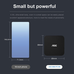 Fábrica AOC pequeña computadora de escritorio CPU N95 16G DDR5 512G SSD Mini PC Wi-Fi 5 para negocios de oficina en casa - Product Image 3