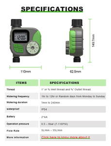 Timer di irrigazione automatico del regolatore di irrigazione del regolatore di acqua di alta qualità - Product Image 2
