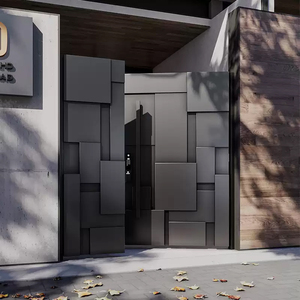 Thiết kế biệt thự sân vườn ngoài trời sang trọng điện tự động lối vào bên ngoài nhôm đường lái xe cửa trượt cho ngôi nhà - Product Image 6