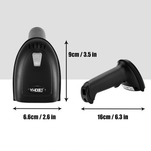 Escáner de código de barras portátil barato con cable 1D con escáner de código de barras de soporte y lector para inventario - Product Image 6