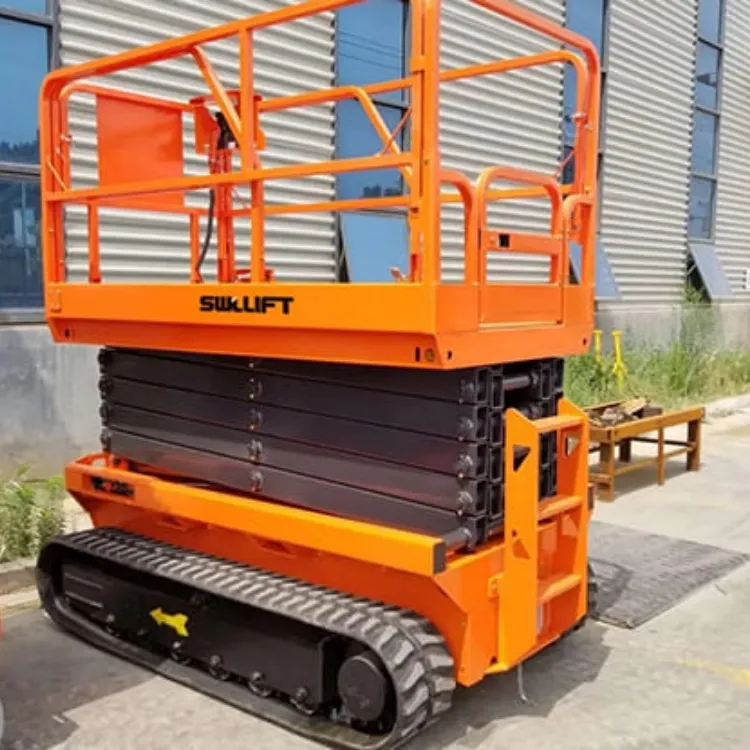 Lift gunting jalur listrik Crawler/Lift Diesel dilacak