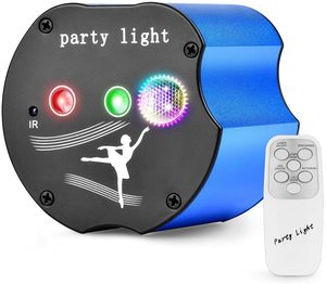 3 Objektiv 48 Muster Mini Portable DJ Disco Bühnen laserlicht mit fern gesteuerter Sound-aktivierter <span class=keywords><strong>LED</strong></span>-Projektor RGB Stage Light