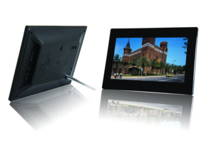 Immagini digitali 10.1 pollici mobile mp4 film visore cornice come giocatore di pubblicità video 720P 360 gradi di rotazione supporto USB/SD card - Product Image 3