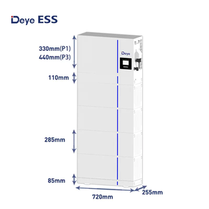 Deyeオールインワンlfpスタッカブルバッテリーインバーター5kw完全な太陽エネルギー貯蔵システムキット