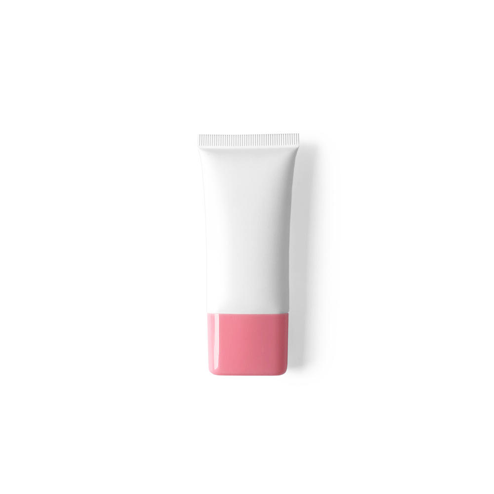Tube blanc + capuchon rose
