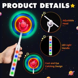 Factory Promotional Flashing Light <strong>up</strong> Windmill for Kids Spinning <strong>LED</strong> Colorful Windmill Party Favor Light <strong>up</strong> Toy - Product Image 4