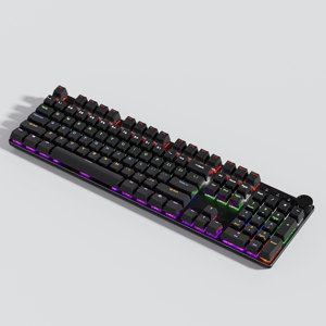 Teclado mecánico de tres modos de 104 teclas de tamaño completo-Retroiluminado RGB, inalámbrico/con cable para juegos y escritura - Product Image 2