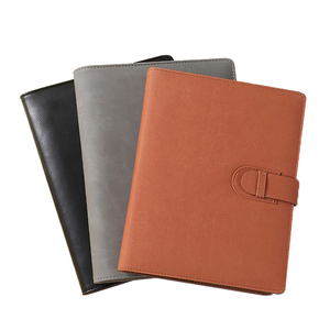 Luxury PU Cover Refillable Custom Ring Binder A5 Loose Leaf Leather Journal Diray <strong>Notebook</strong> <strong>With</strong> Pen <strong>Insert</strong> Position - Product Image 1