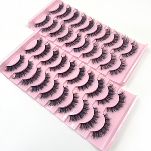 5D FAUX MINK Natural Black Color <strong>Eye</strong> <strong>Lashes</strong> Other 25mm Mink Full Strip <strong>Lashes</strong> with 3D <strong>Lash</strong> Packaging Case Book - Product Image 4