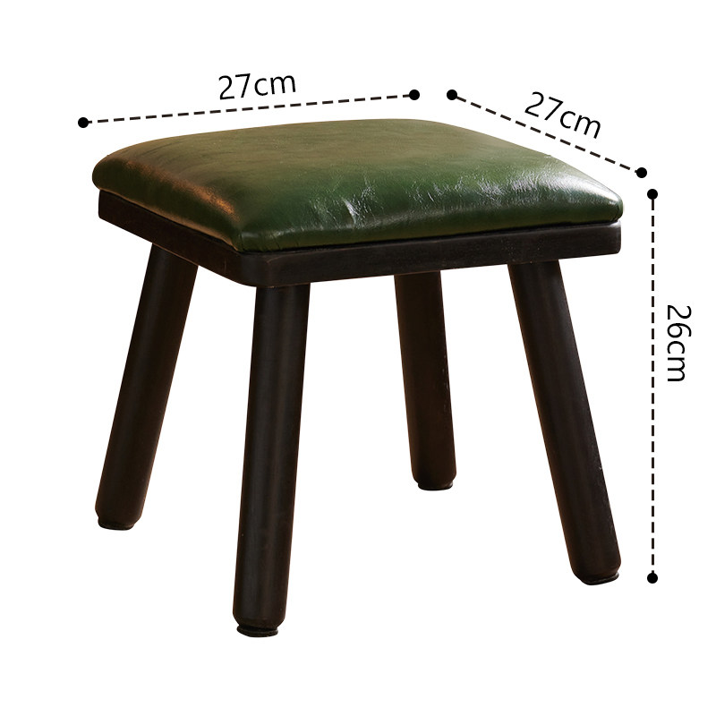 Taburete cuadrado verde