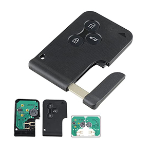 Custodia chiave auto con telecomando a 3 pulsanti per Renault compatibile Megane 2 Scenic 2 Clio 3 modelli programma elettronico 433 MHz - Product Image 4