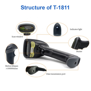 T-1811 1D Laser Barcode <strong>Scanner</strong> <strong>QR</strong> <strong>Code</strong> <strong>Scanner</strong> <strong>Android</strong> Barcode Scanning Gun 1D 2D USB <strong>Handheld</strong> Barcode <strong>Scanner</strong> - Product Image 2