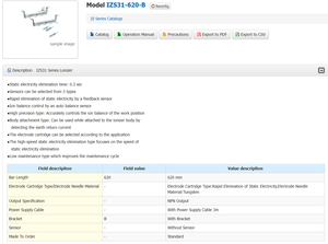 SMC gốc izs31 loạt Ionizer IZS31-620-B tĩnh Eliminator với 1 năm bảo hành Nhật Bản Xuất xứ 2.36Kg - Product Image 2
