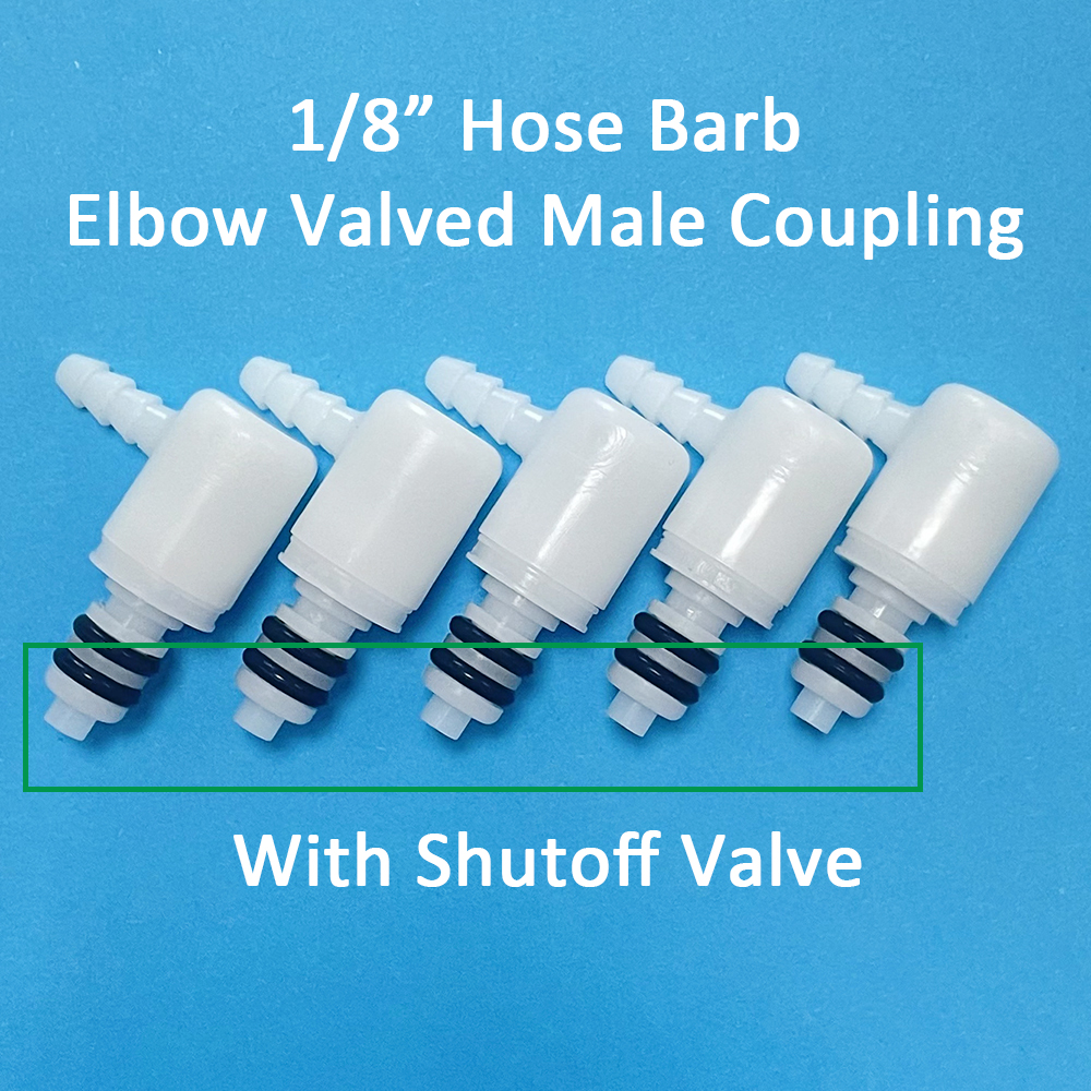 Elbow Valved Male Coupling