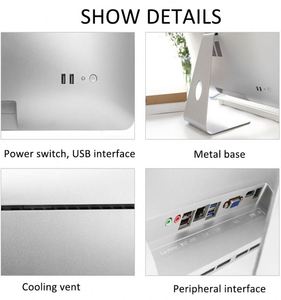 OEM ODM Core CPU I3 I5 I7 Business AIO Desktop Mono block Gamer Barebone 27 Computer All-in-One-PC - Product Image 4