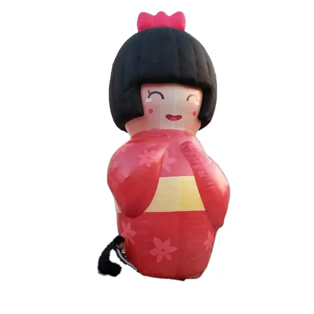 Japanese dolls decorated cartoon giant inflatable girl