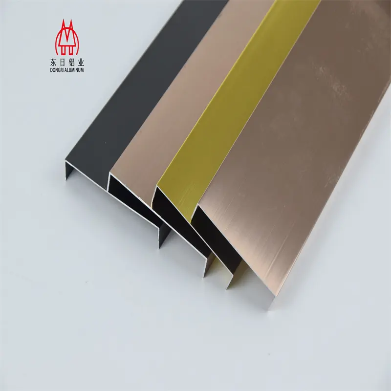 Alumínio U borda guarnição e U forma borda proteção alumínio cerâmica telha Trim Metal Tile Profile U