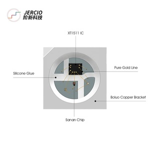 XT1511RGB-2427 микросхема, полноцветная лампа, программируемая Встроенная лампа, шарик, волшебный цвет, программируемый светодиод - Product Image 3