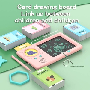224 Sight Word Education-Lernmaschine Spielzeug Montessori-Zeichentafel LCD-Schreibtablett Baby Sprech-Flashkarte mit 112 Karten - Product Image 4