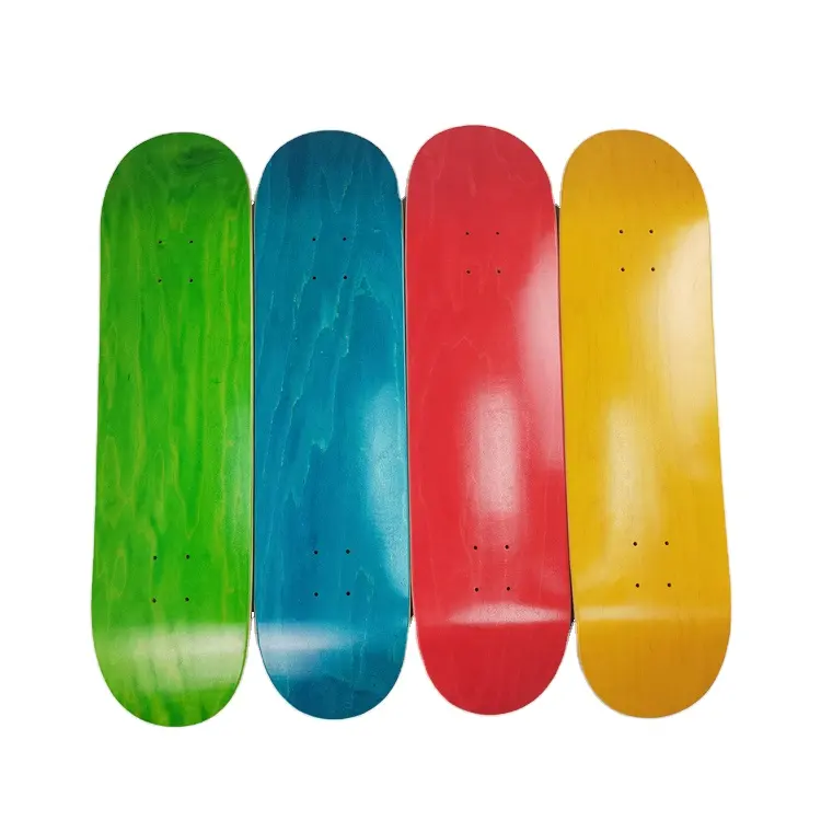 空白の卸売スケートデッキ用のOEMカスタム印刷を備えた最高品質のカナダのカエデ竹木製スケートボード