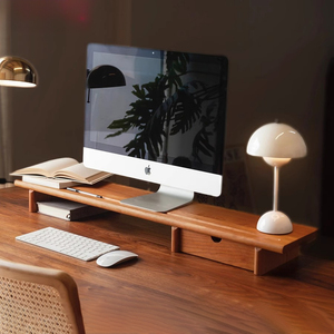 Tùy chỉnh cherry WALNUT gỗ màn hình đứng Ergonomic máy tính Riser & Bàn tổ chức cho văn phòng nhà - Product Image 1