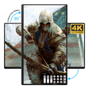 Sibolan usb tip-c ips 15.6 inç 4k 3840x2160 otomatik dönen taşınabilir oyun pc monitörü kapasitif dokunmatik ekran - Product Image 1