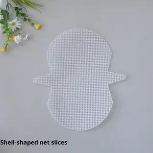 प्लास्टिक का जाल बैग छोटे हिरण चीन हिरण 31x61 ग्रिड मॉडल मेष कट-आउट नेट धागा हाथ से बुना हुआ बैग - Product Image 4