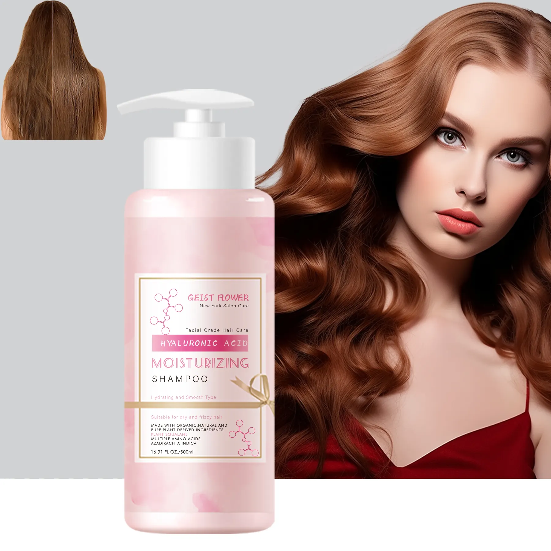 USA Brand GEIST FLOWER-Luxury Plant Squalane Shampoo (Hydrating and Smooth Type) best shampoo for dry and frizzy hair