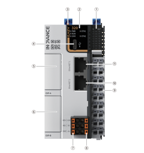 INOVANCE PLC Easy320-0808TN Powerful Motion <strong>Control</strong> Ethernet Communication Ethernet/<strong>IP</strong> Drives Modbus <strong>TCP</strong> Electrical Equipment - Product Image 4