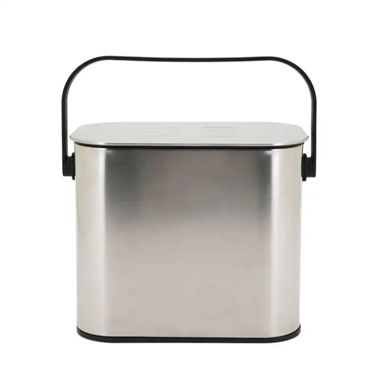 1,3 галлонов кухонный мусорный контейнер для компоста без запаха с ручкой для бытовых офисов