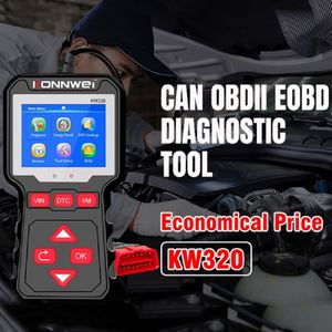 Kw320 Obd2 сканер для Авто Obd 2 Автомобильный диагностический инструмент автомобильный считыватель кодов русскому языку Pk Elm327 - Product Image 2