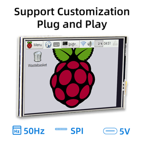 3.5 personalizzato ''TFT 480*320 modulo LCD Touch Screen da 3.5 pollici 125 MHz ad alta velocità SPI Raspberry Pi Display - Product Image 3