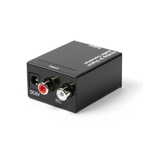 Adaptador convertidor de audio analógico a digital RCA a digital S/PDIF y TOSLink